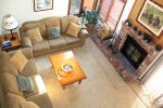 Mammoth Condo Rental Sunrise 35 - Living Room View from Loft